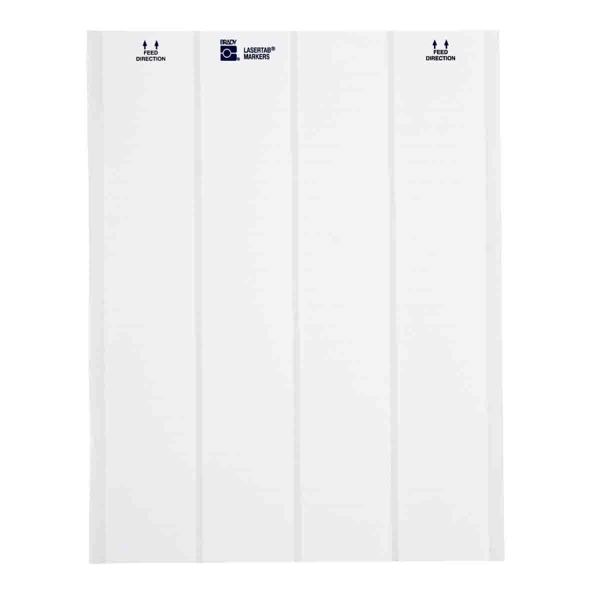 Product image for LaserTab Series Polyamide Coated Nylon Cloth Labels, Pack of 46 Sheets
