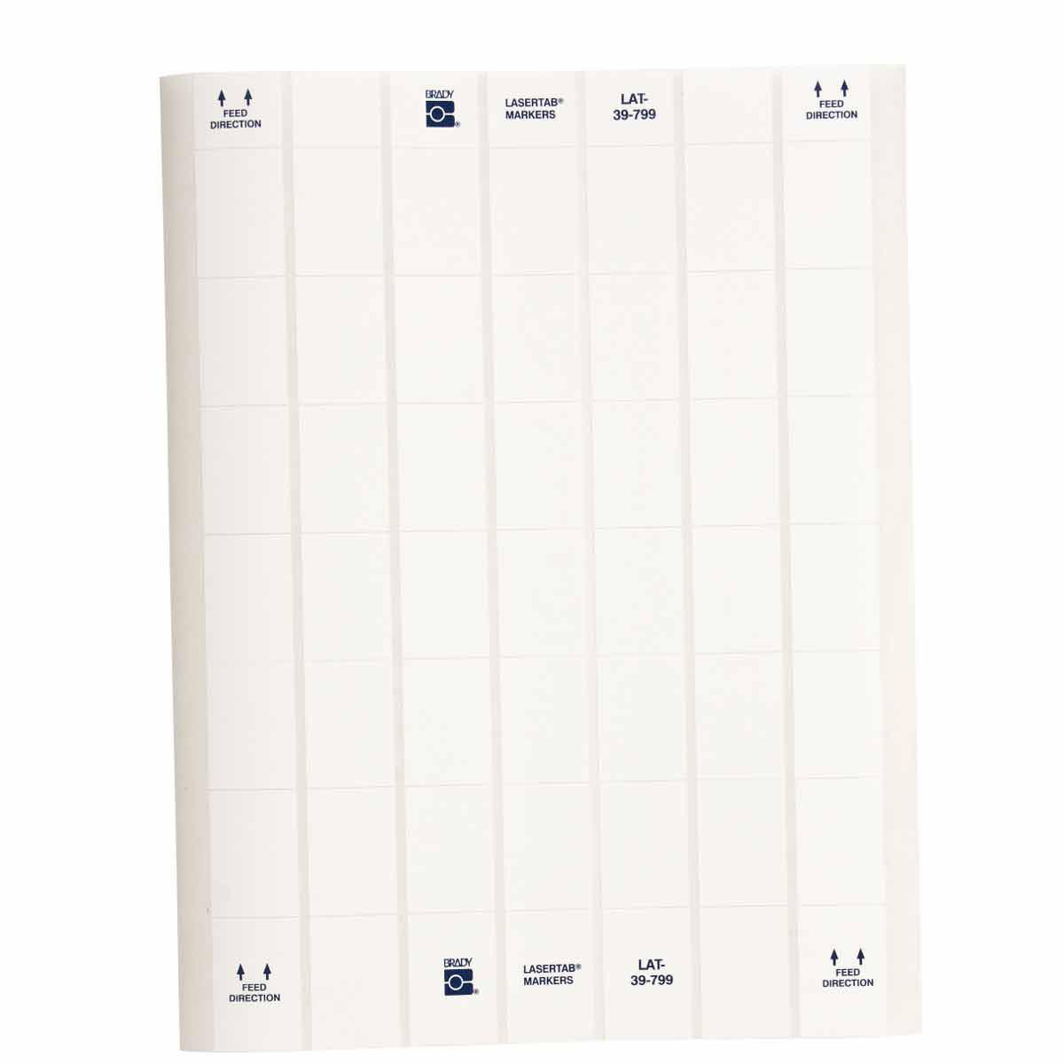 Product image for LaserTab Series Polyamide Coated Nylon Cloth Labels, Pack of 24 Sheets
