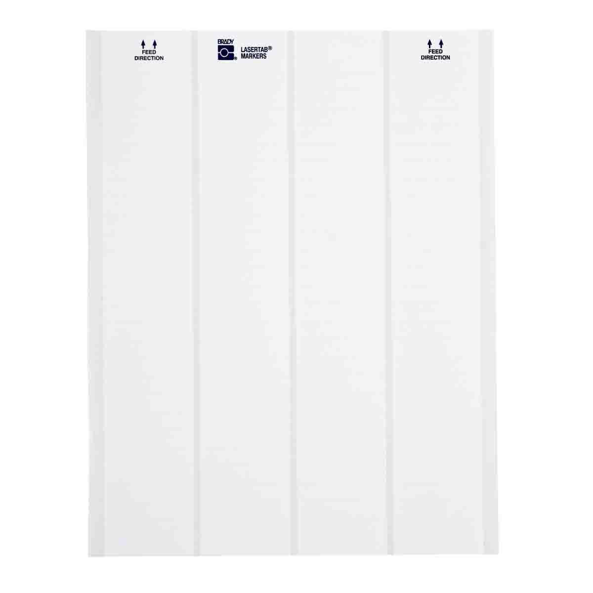 Product image for LaserTab Series Polyester Labels, 0.833" H x 1.875" W, Pack of 57 Sheets