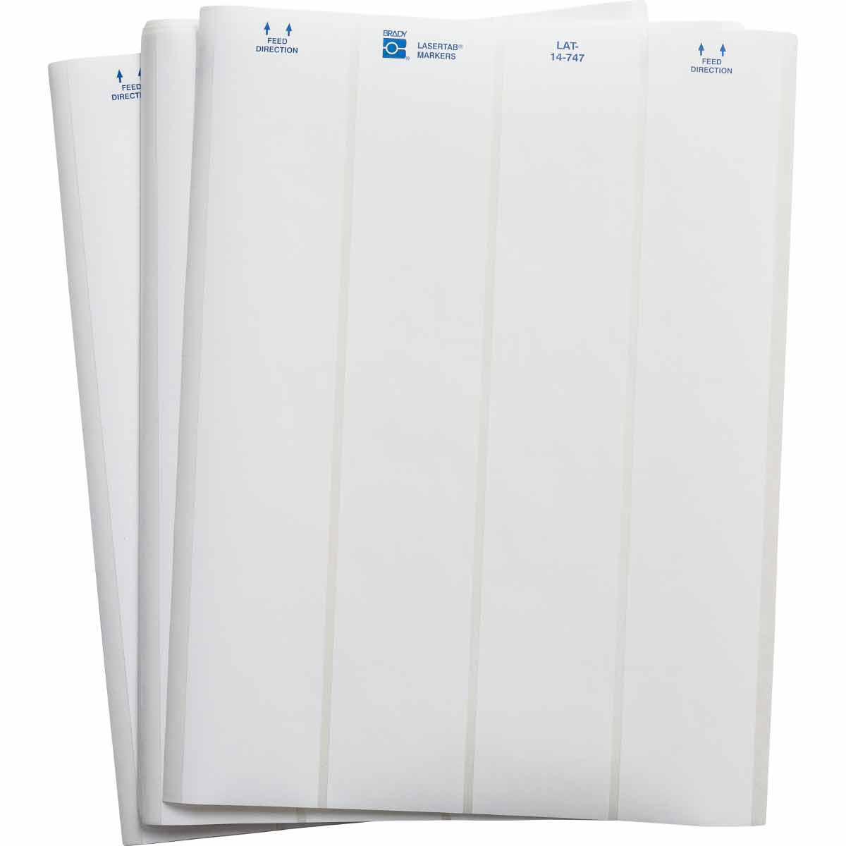 Product image for LaserTab Series Polyester Labels, 1.33" H x 1.875" W, Pack of 54 Sheets