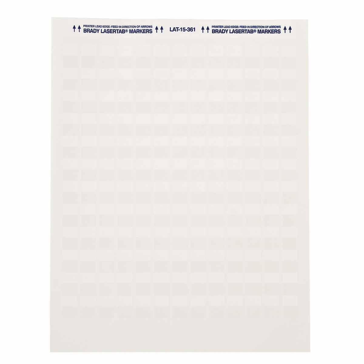 Product image for Label polyester matte finish white 1x1" 2500/pk