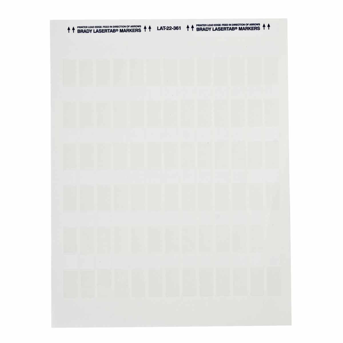 Product image for Label polyester matte finish white 0.5x1.5" 5000/pk