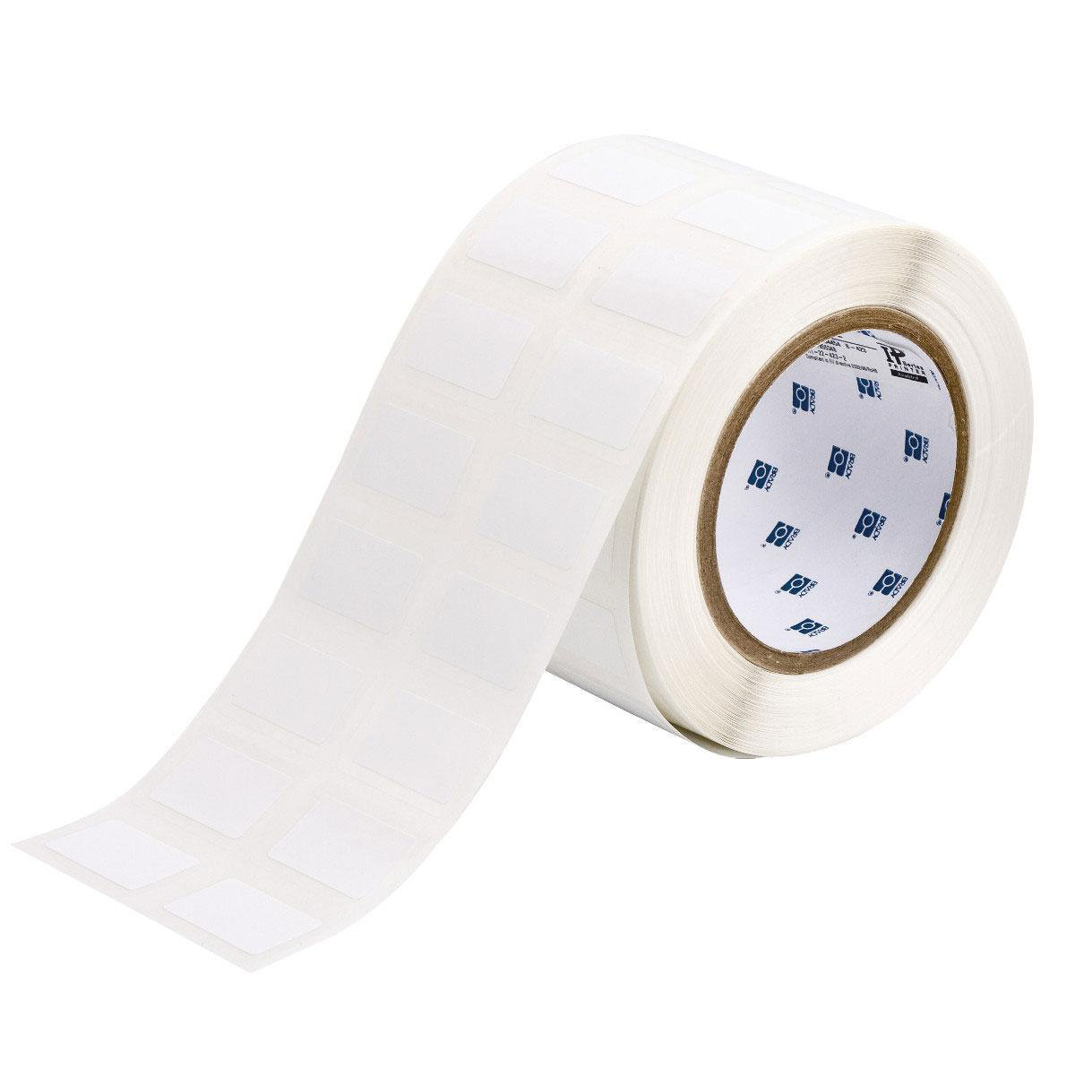 Product image for Workhorse Glossy Polyester Labels, 0.75" H x 1.25" W, Roll of 2000 Labels, White