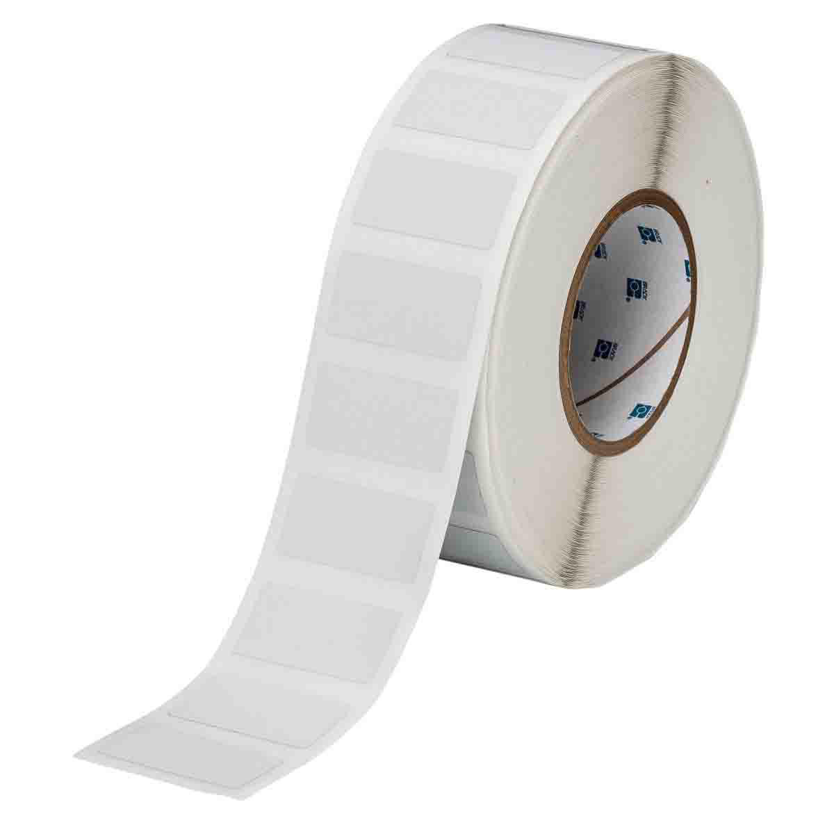 Product image for MetaLabel Metallized Polyester Labels with Overlaminate, 1" H x 2" W, Roll of 2000 Labels, Silver