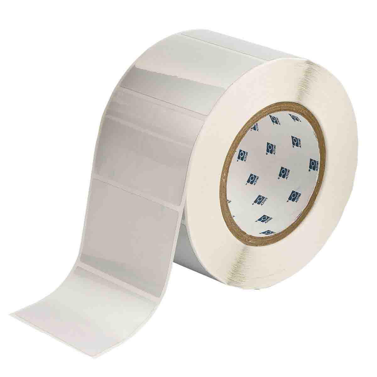 Product image for MetaLabel Gloss Metallized Polyester Labels, 2" H x 3" W, Roll of 1000 Labels, Silver