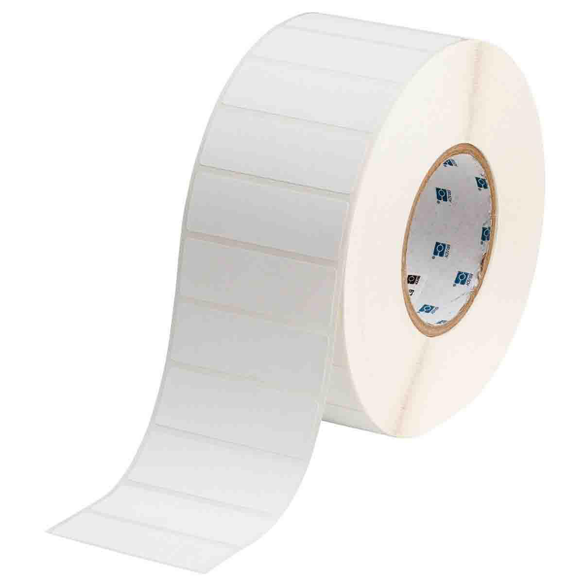 Product image for Workhorse Matte Polypropylene Labels, 1" H x 3" W, Roll of 3000 Labels, White