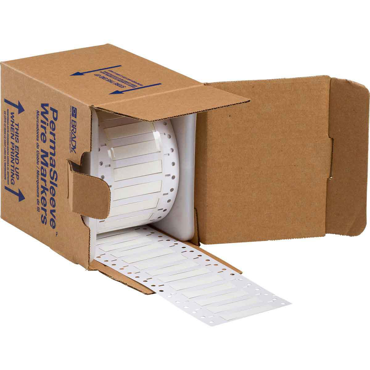 Product image for Sleeve wire marker white 1x0.439" 5000pk