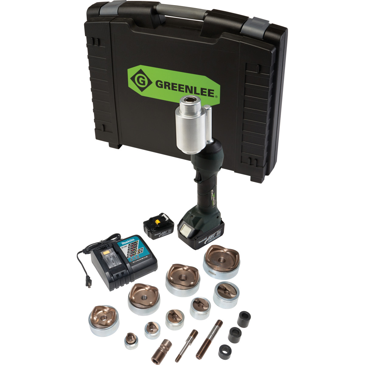 Product image for Intelli-Punch® 11-Ton Tool w/ SlugSplitter® Knockouts 1/2"-4"