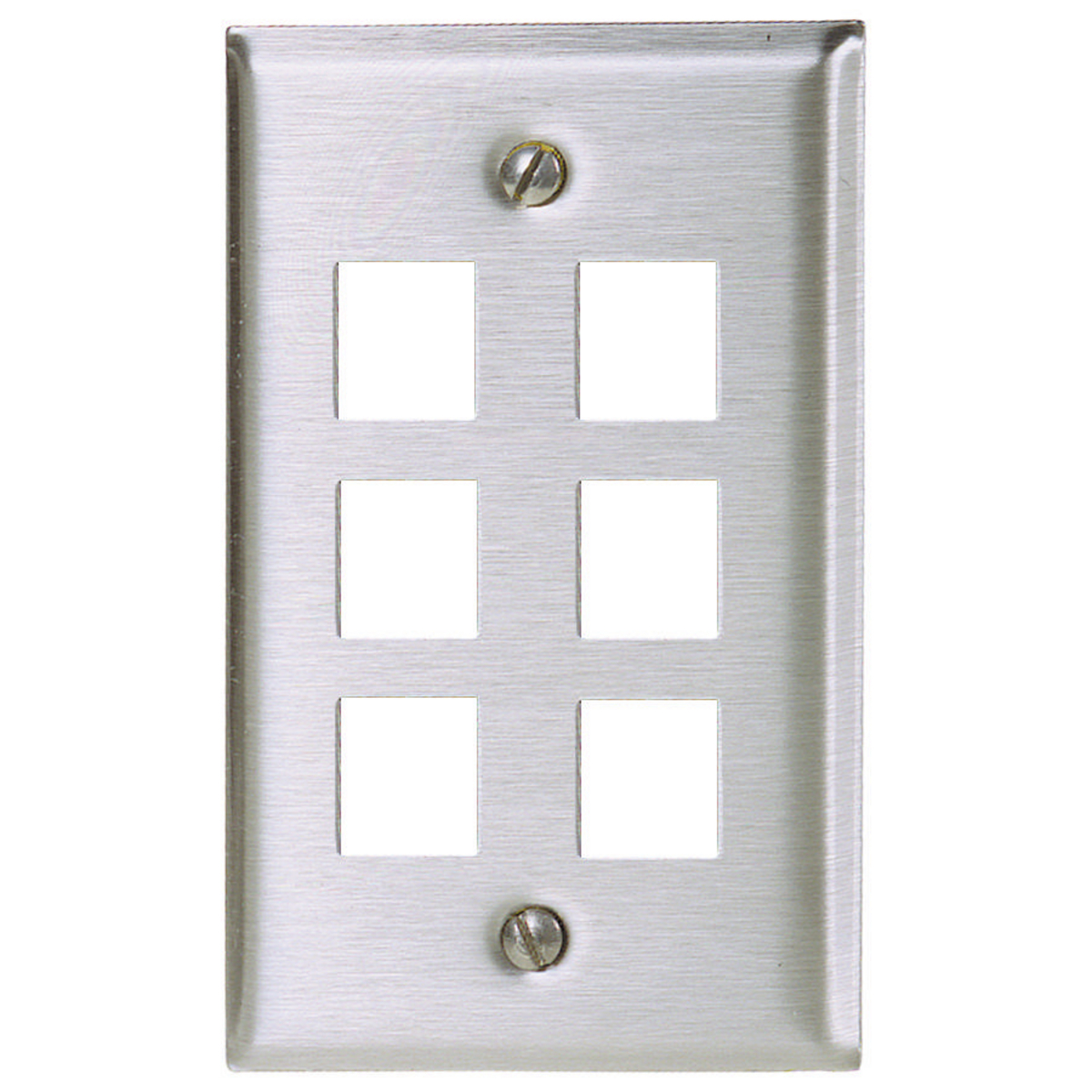 Product image for PLATE, WALL,SS,1-G,6PORT