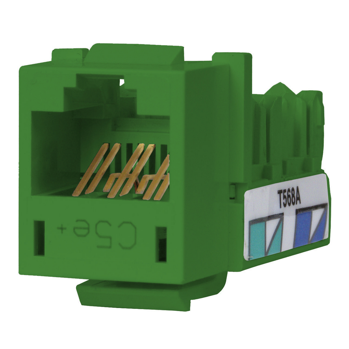 Product image for Jack universal thermoplastic Cat5e grn SPEEDGAIN