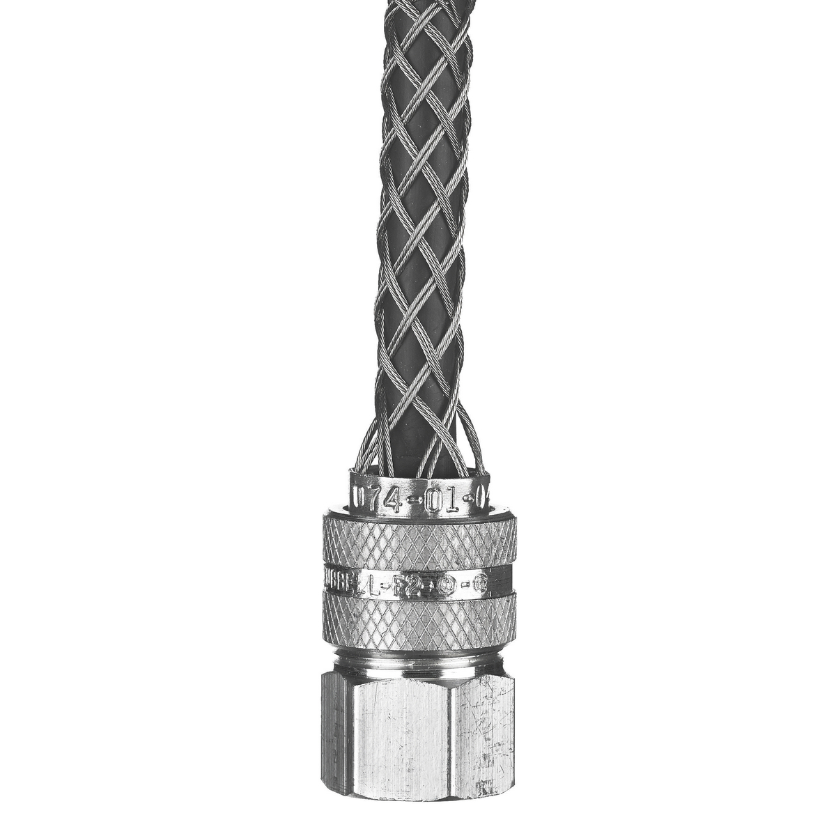 Product image for Grip cord straight female aluminium 3/4" NPT 0.625-0.75"