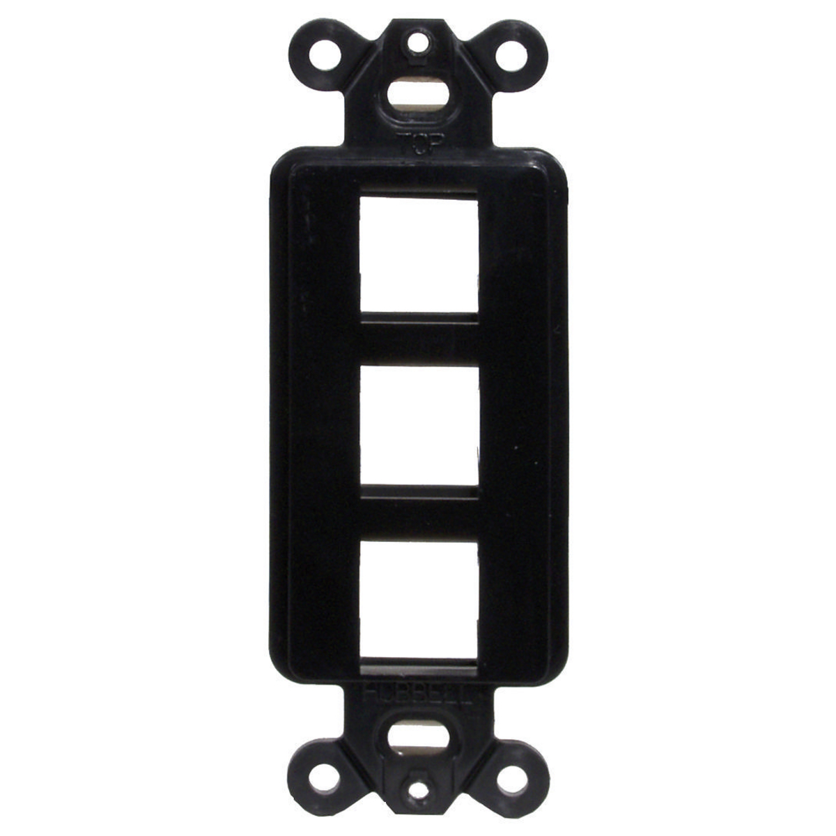 Product image for Outlet frame decorator 3port nylon black