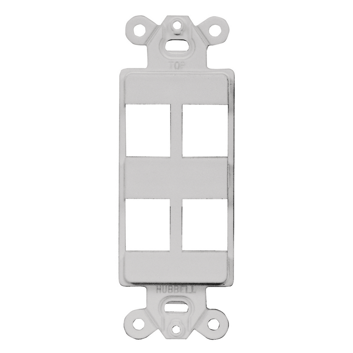Product image for Outlet frame decorator 4port nylon office white