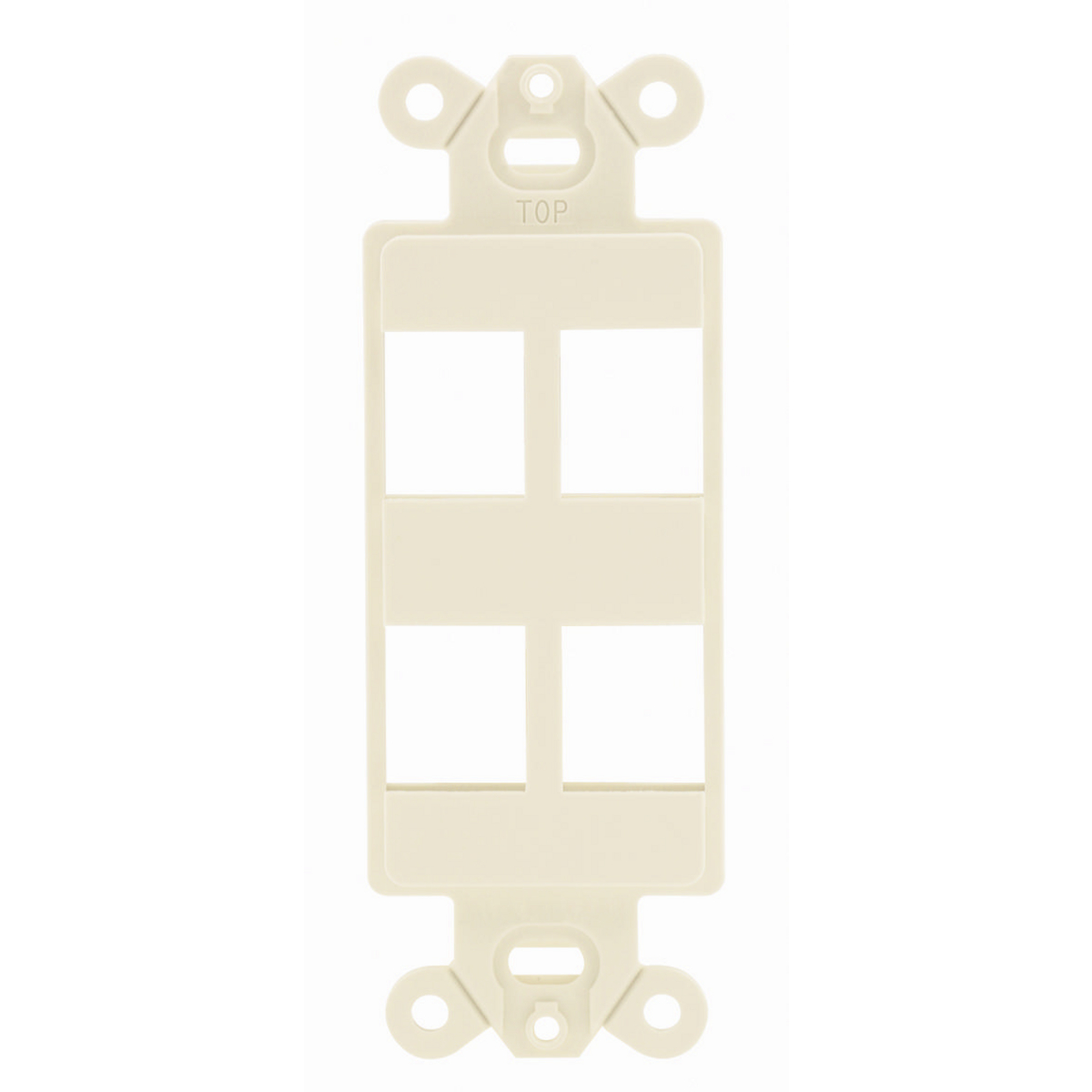 Product image for Frame STYLE LINE unloaded 4-port electric ivory