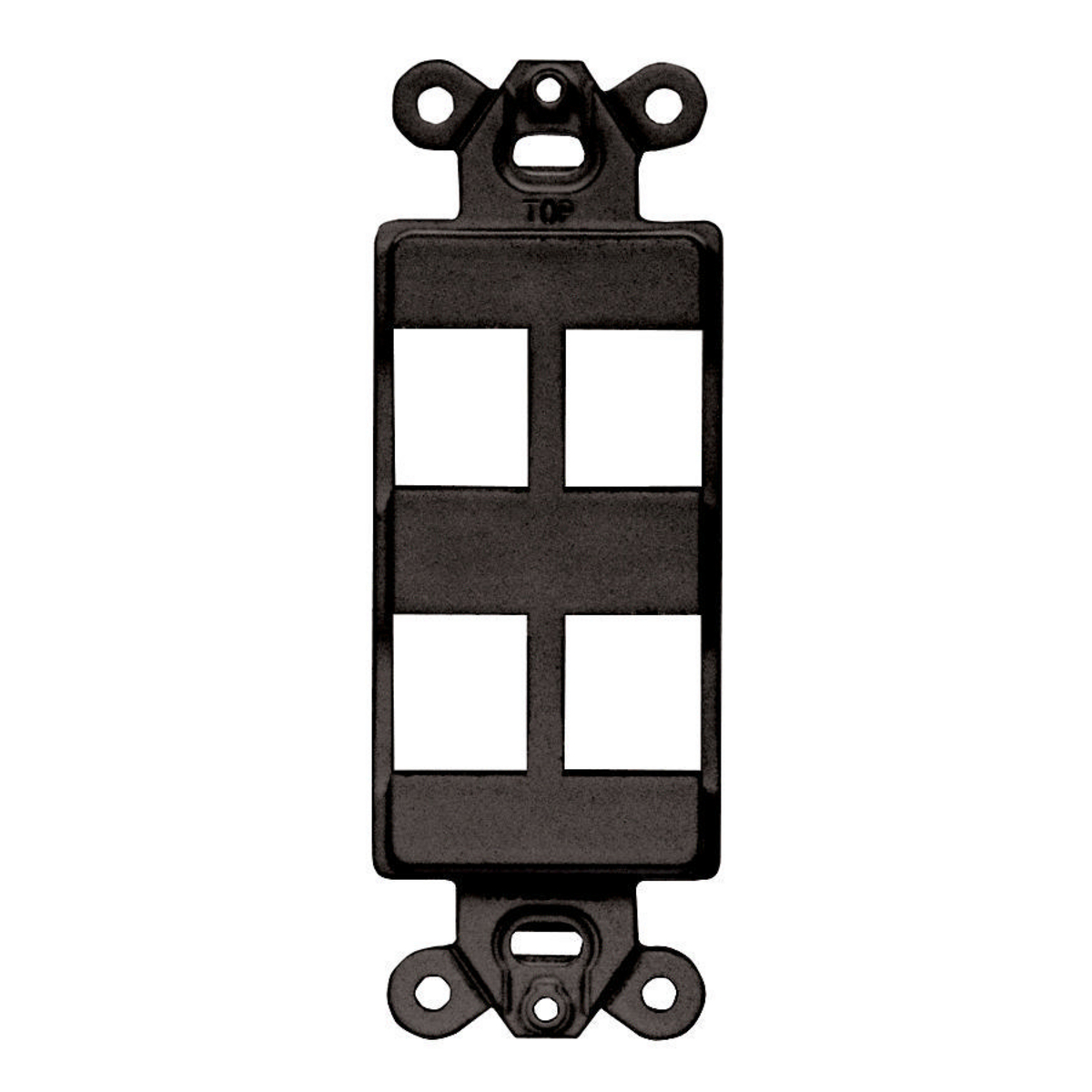 Product image for Outlet frame decorator 4port nylon black