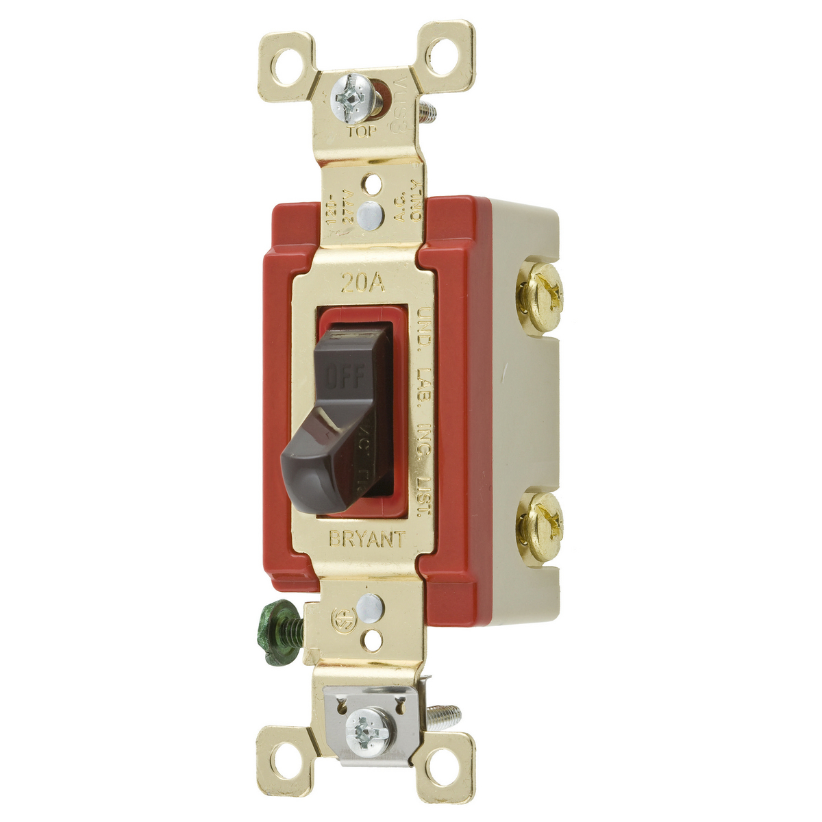 Product image for SP TOG,IND GRD,20A 120/277V,BR
