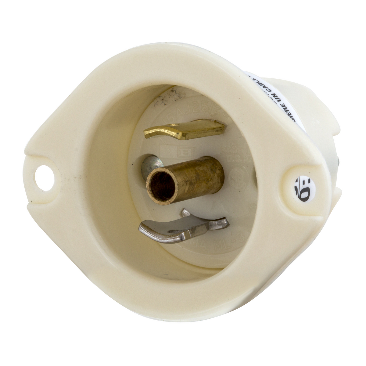 Product image for LKG FLG-INLET, MIDGET 15A 125V, ML-2P