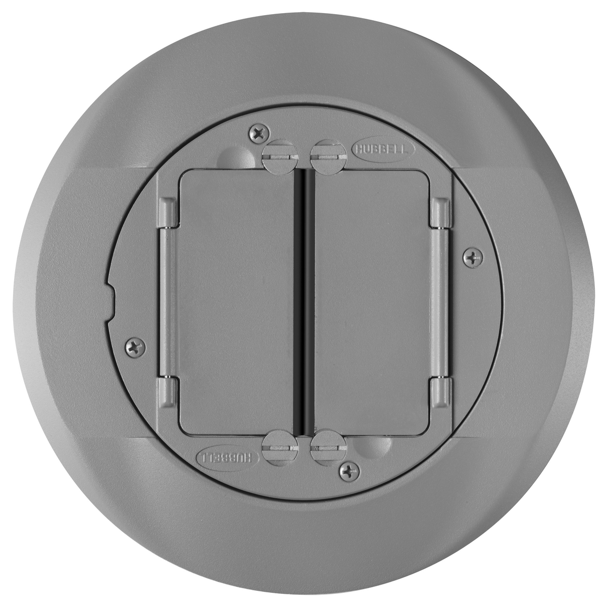 Product image for HUB S1CFCGY COVER FLOOR UNIV GREY CARPET ASSEMBLY COVER FOR SYSTEM ONE FIRE RATED POKE THROUGH FLOOR FITTINGS