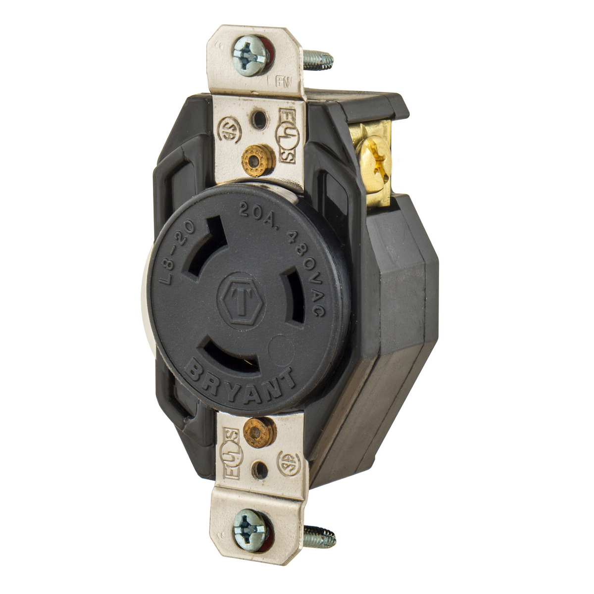 Product image for LKG RCPT, 20A 600V, L9-20R, BK