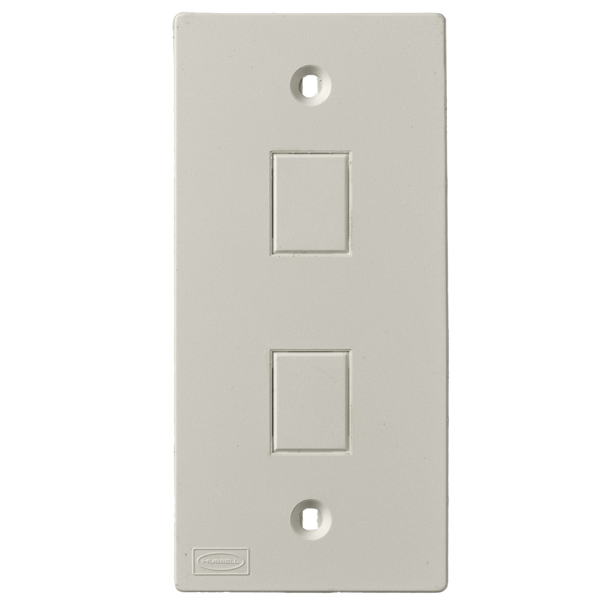 Product image for HUB KP2162 FACEPLATE 1G 2P COMMDATA KEYSTONE JACK