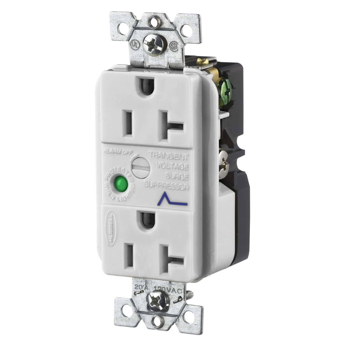 Product image for DUP SPD RCPT, 20A 125V, 5-20R, OW