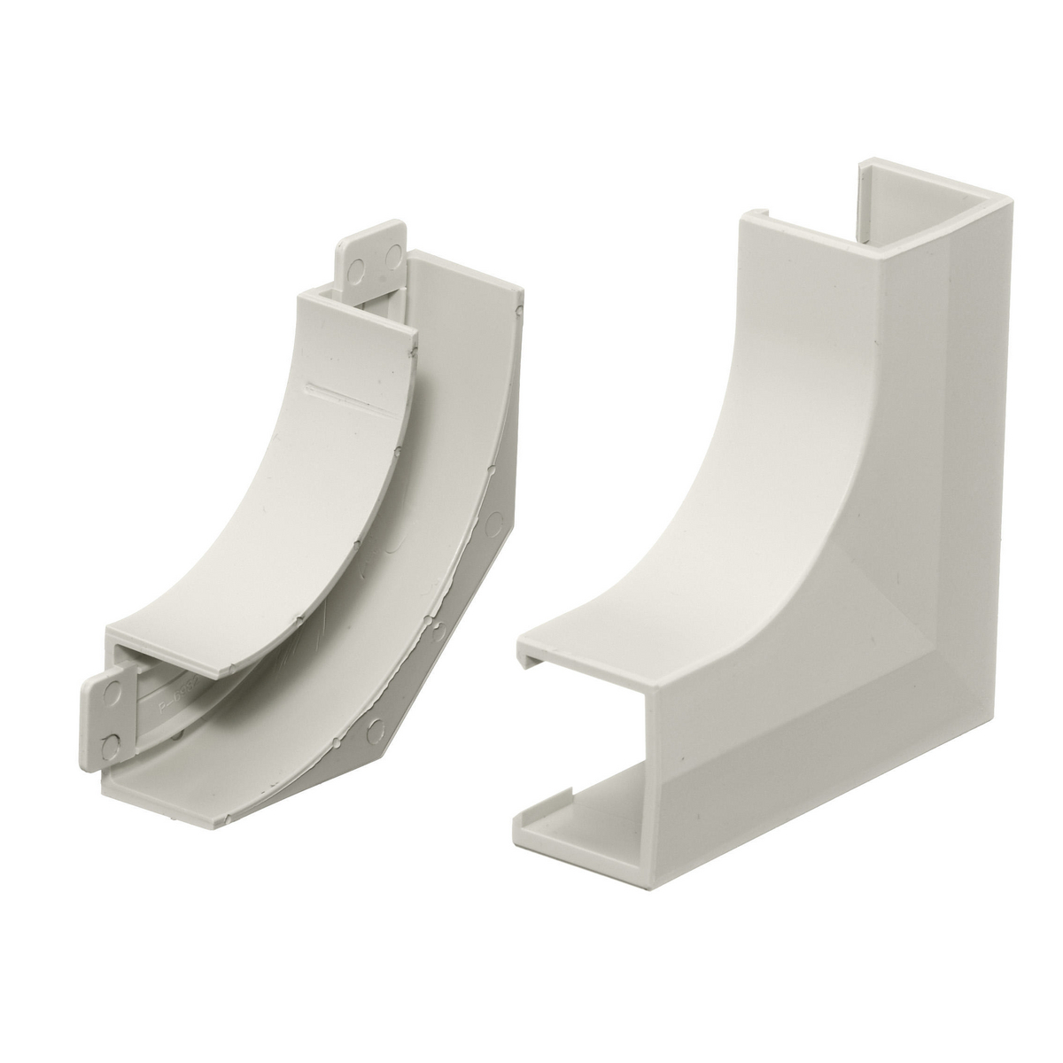 Product image for HUB PP1FEBC ELBOW FLAT TRAK PREMISE BASE W/ COVER