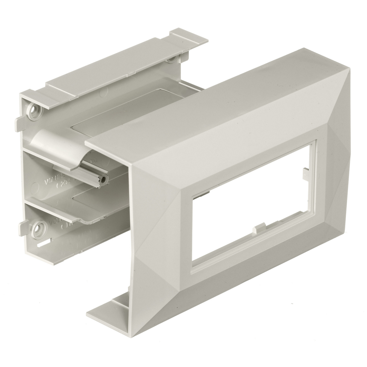 Product image for Box inline PVC 1gang office white BASETRAK