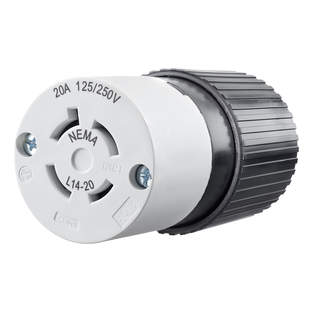 Product image for LKG CONN, 20A 125/250V, L14-20R,B/W