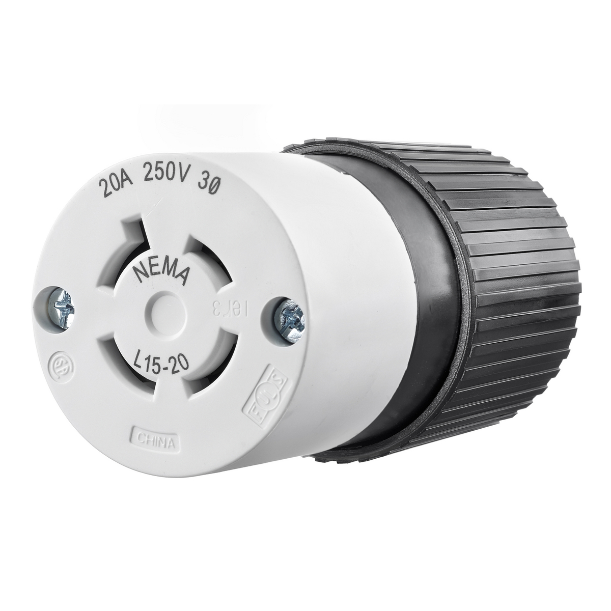 Product image for LKG CONN, 20A 3PH 250V, L15-20R,B/W