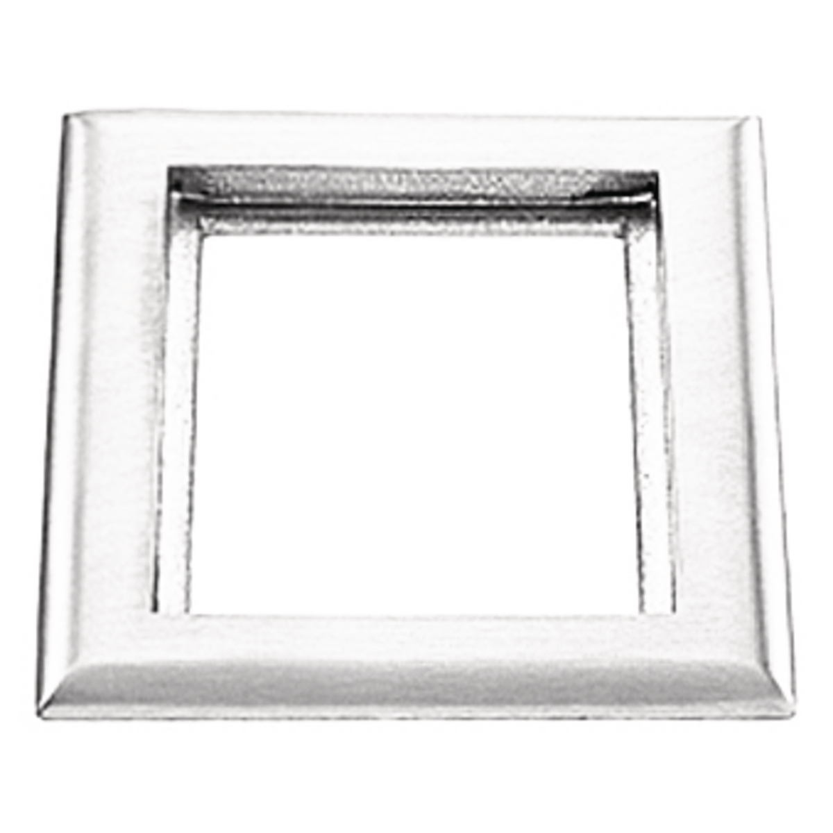 Product image for Flange carpet 1-gang rectangular polycarbonate clear