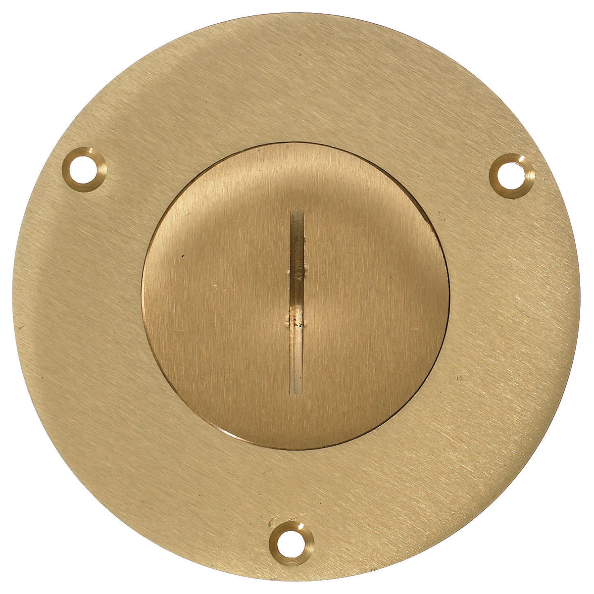 Product image for Cover flush round brass 2-1/8"
