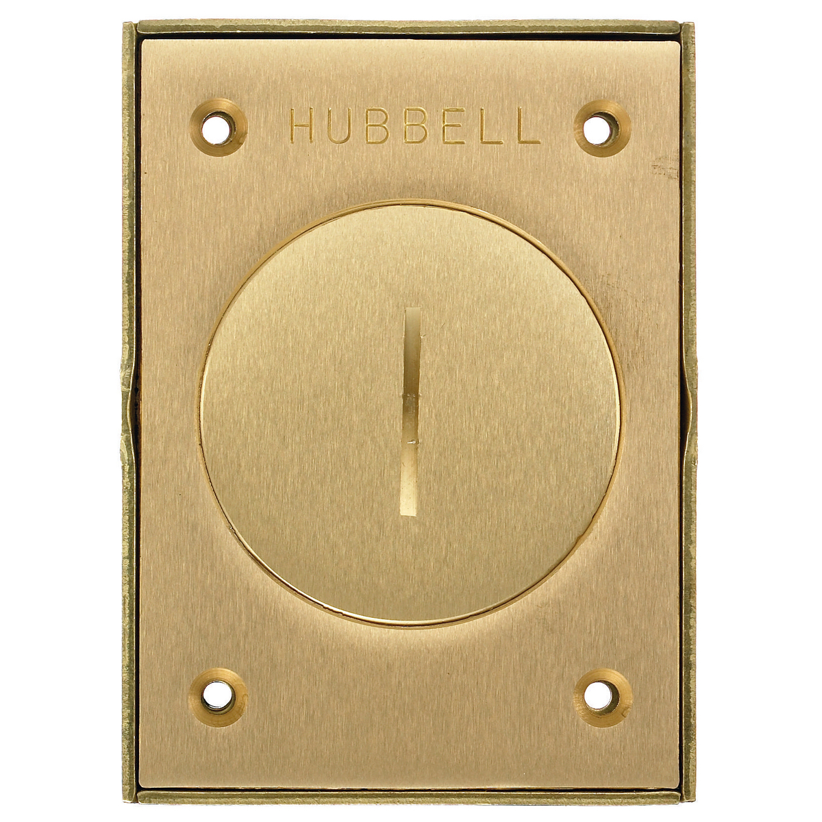 Product image for Cover flush rectangular brass 2-3/8"