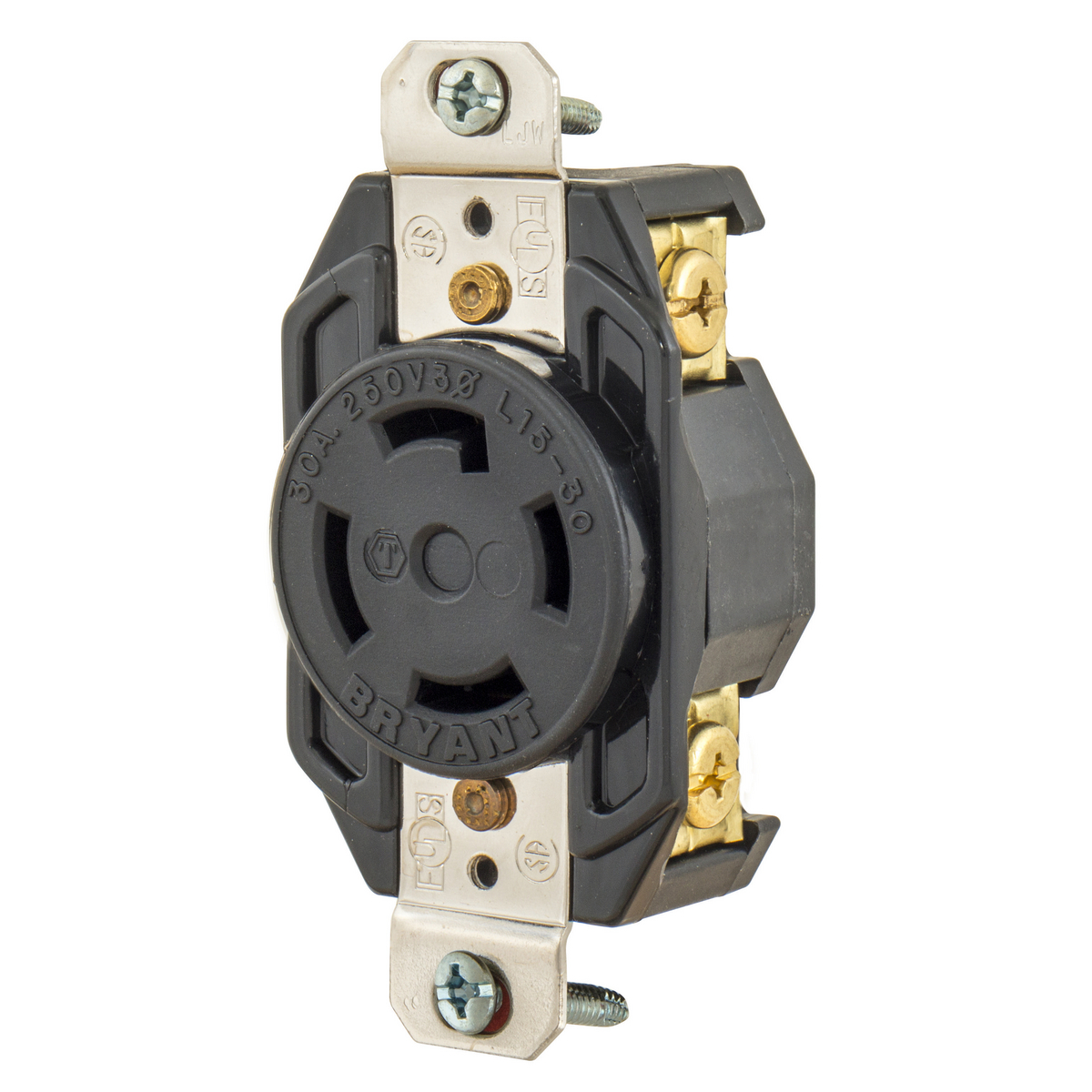 Product image for LKG RCPT, 30A 3PH 250V, L15-30R,BK