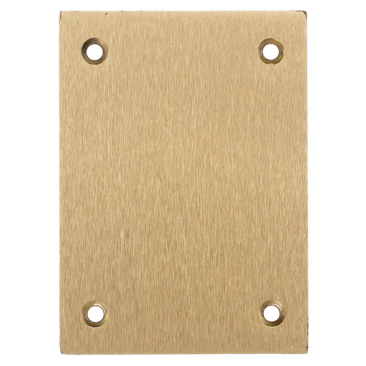 Product image for Cover flush rectangular blank brass