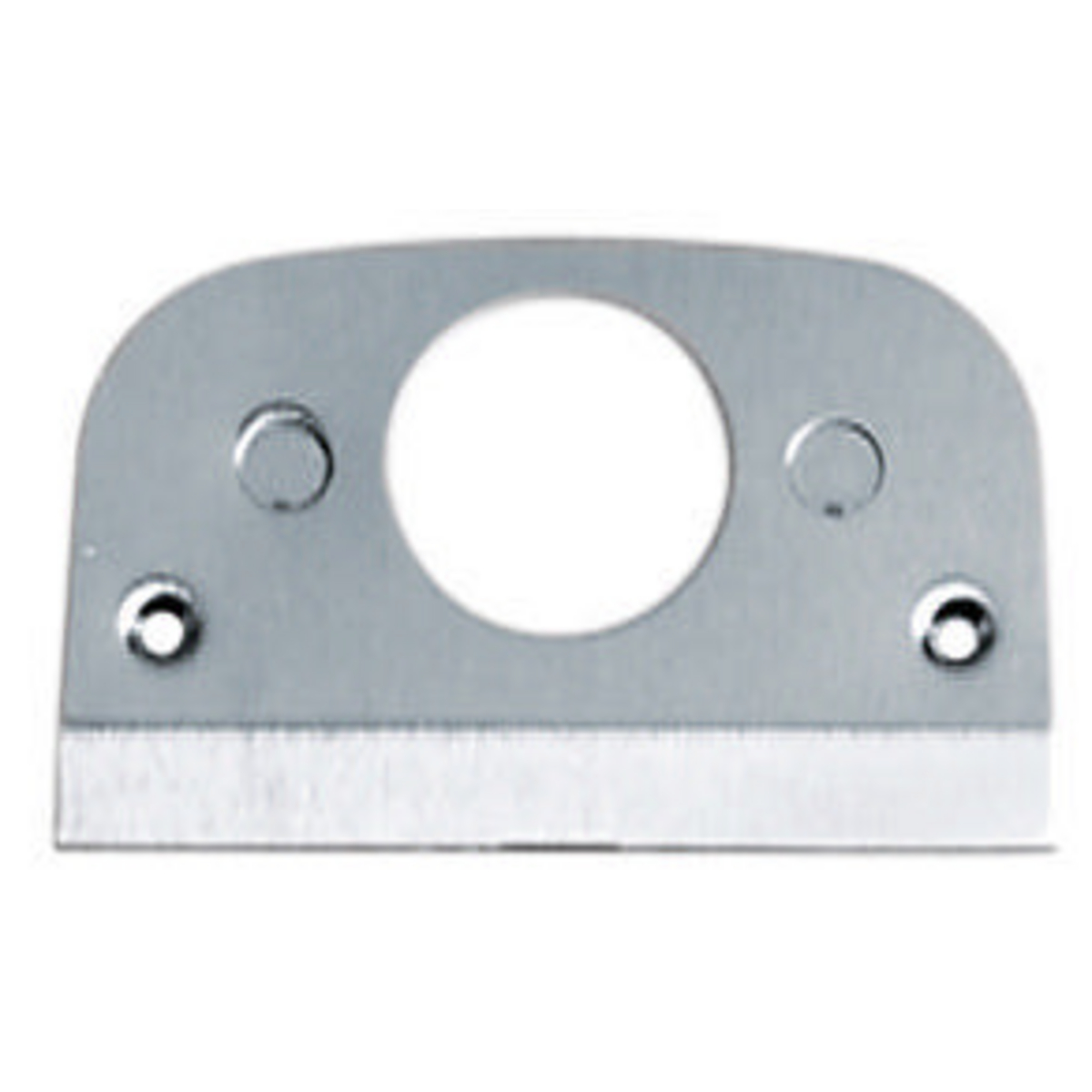 Product image for Plate single receptacle SS for pedestal 1.39"