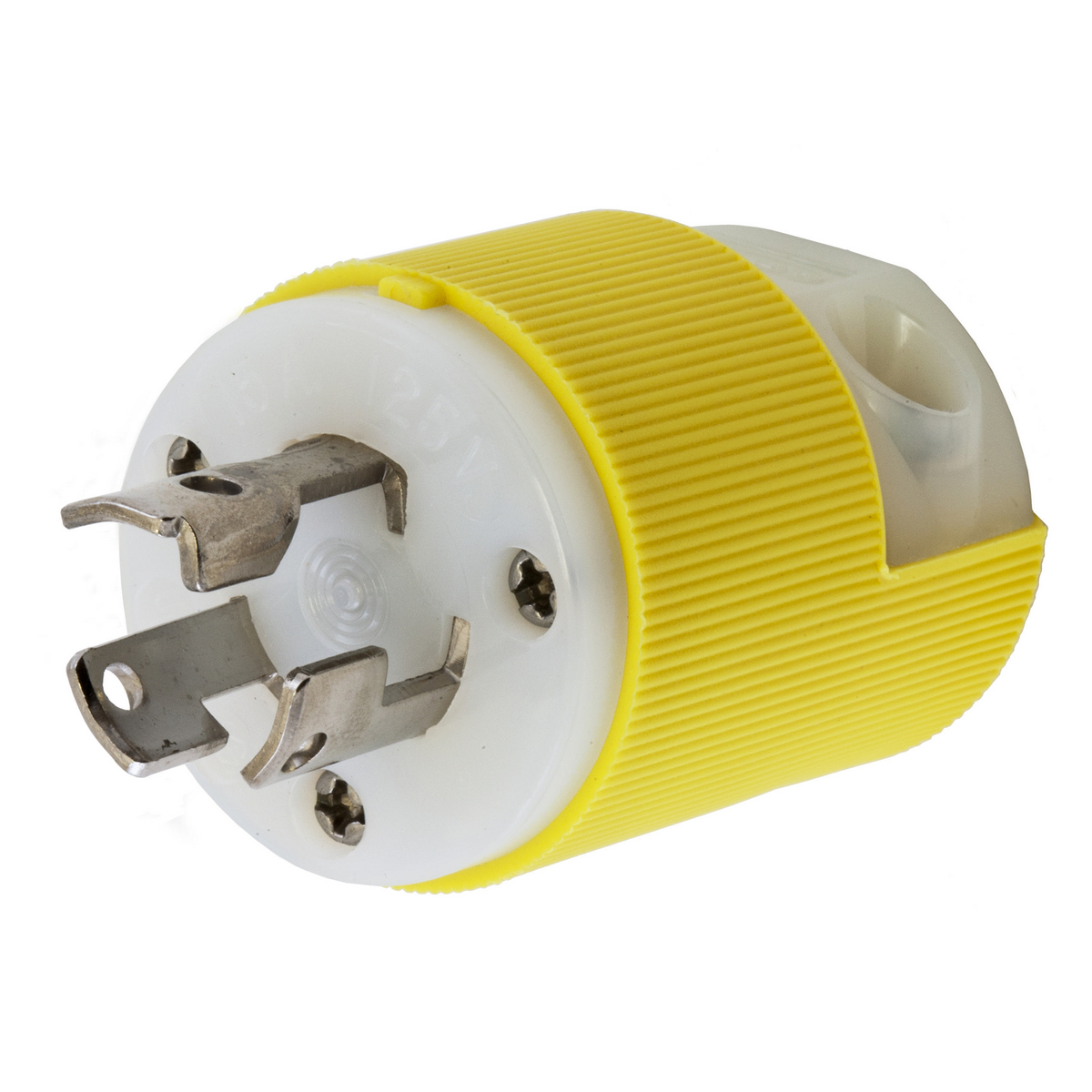 Product image for Plug nylon 2P3W 125VAC 15A L5-15P yellow