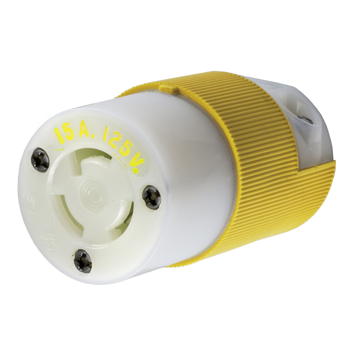 Product image for Connector L5-15R twlo cable 2P 15A 125V yellow