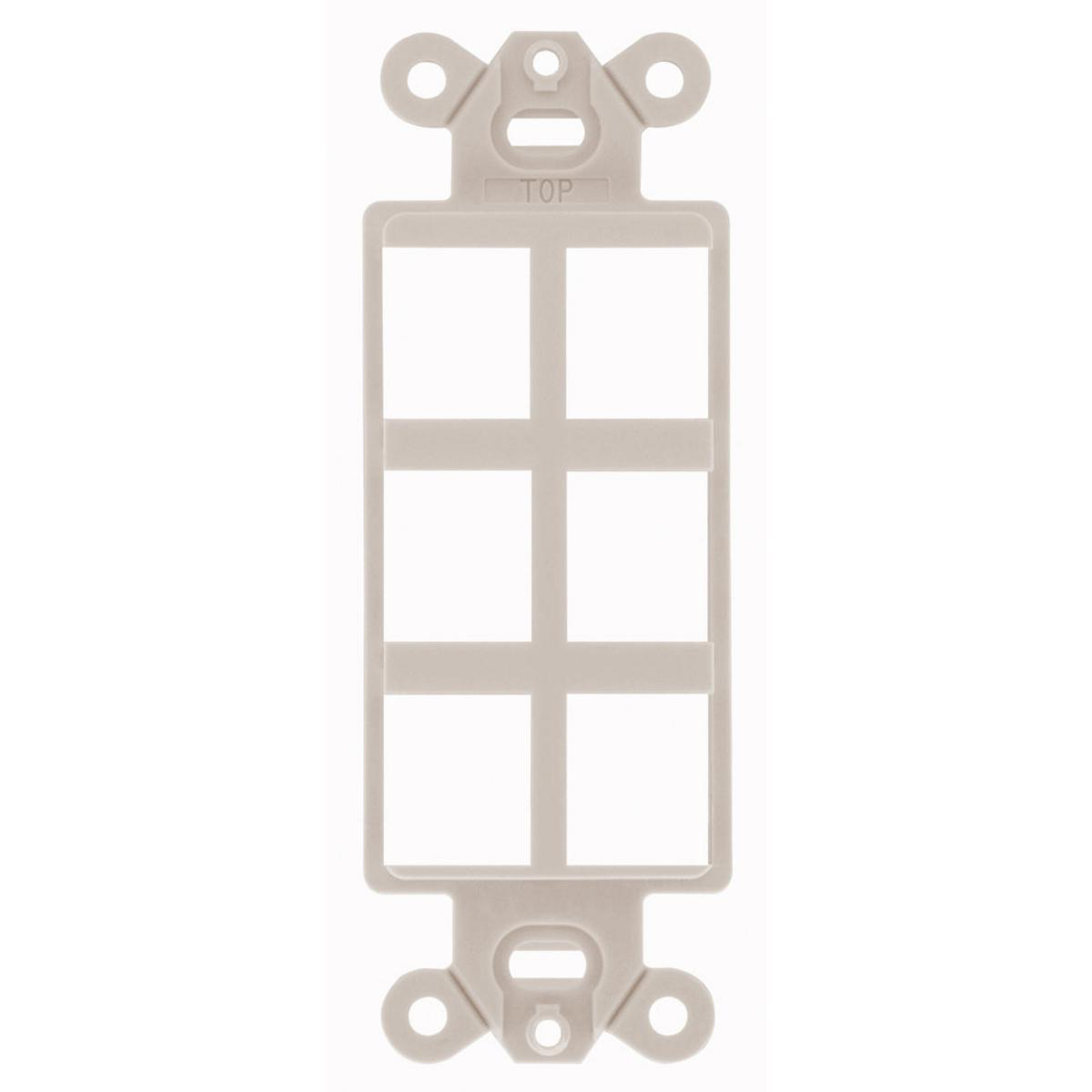 Product image for Frame STYLE LINE unloaded 6-port almond