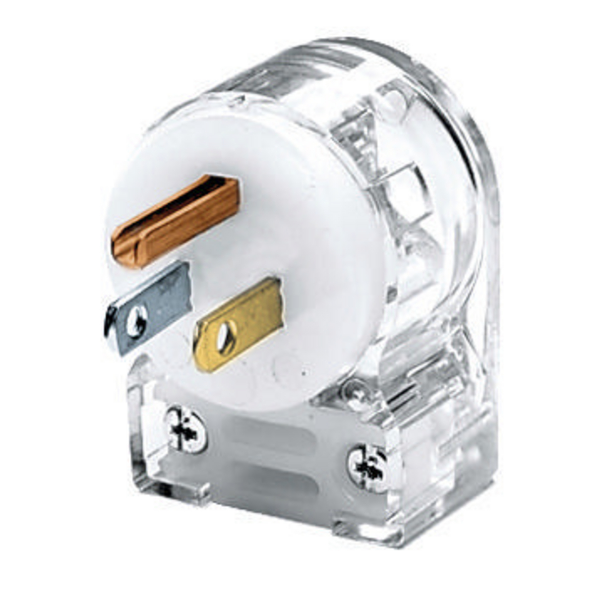 Product image for Plug 5-15P cable angle 90D 2P 15A 125V bk/wh