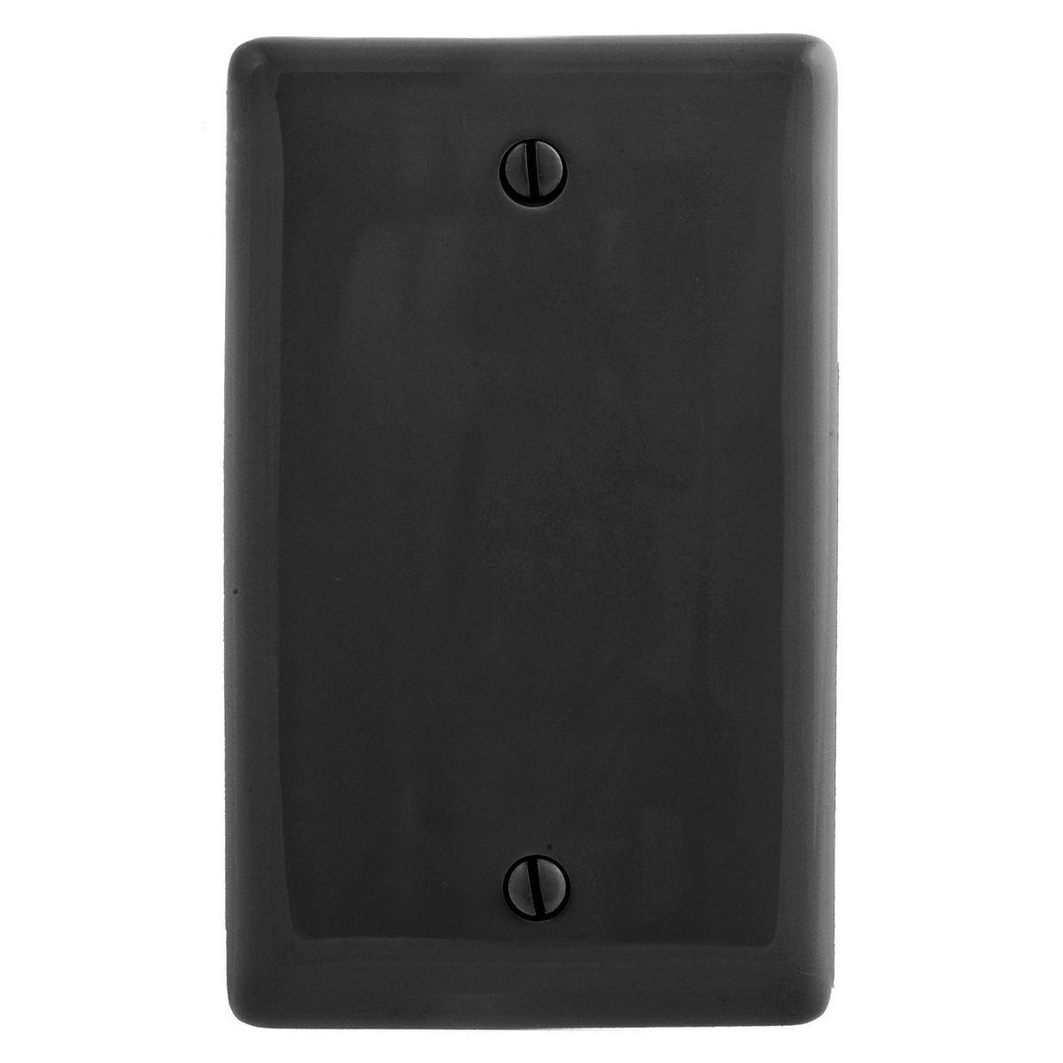 Product image for Plate wall 1-gang 1-blank box-mount standard black