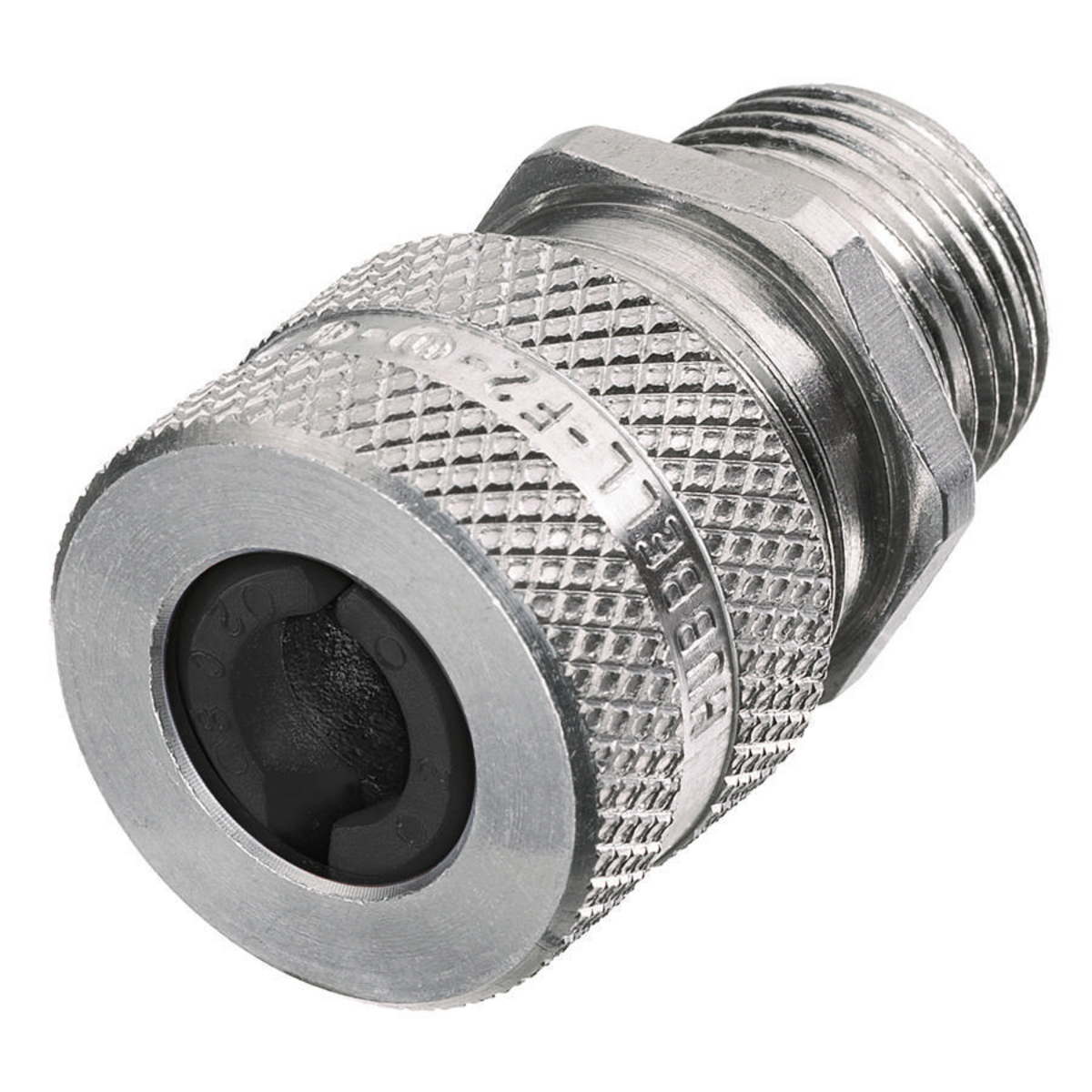 Product image for HUB SHC1016 CONN CORD STR 1/2"HUB MALE FORM SIZE F1 BLACK MACHINED ALUMINUM .25"-.31"CORD DIA
