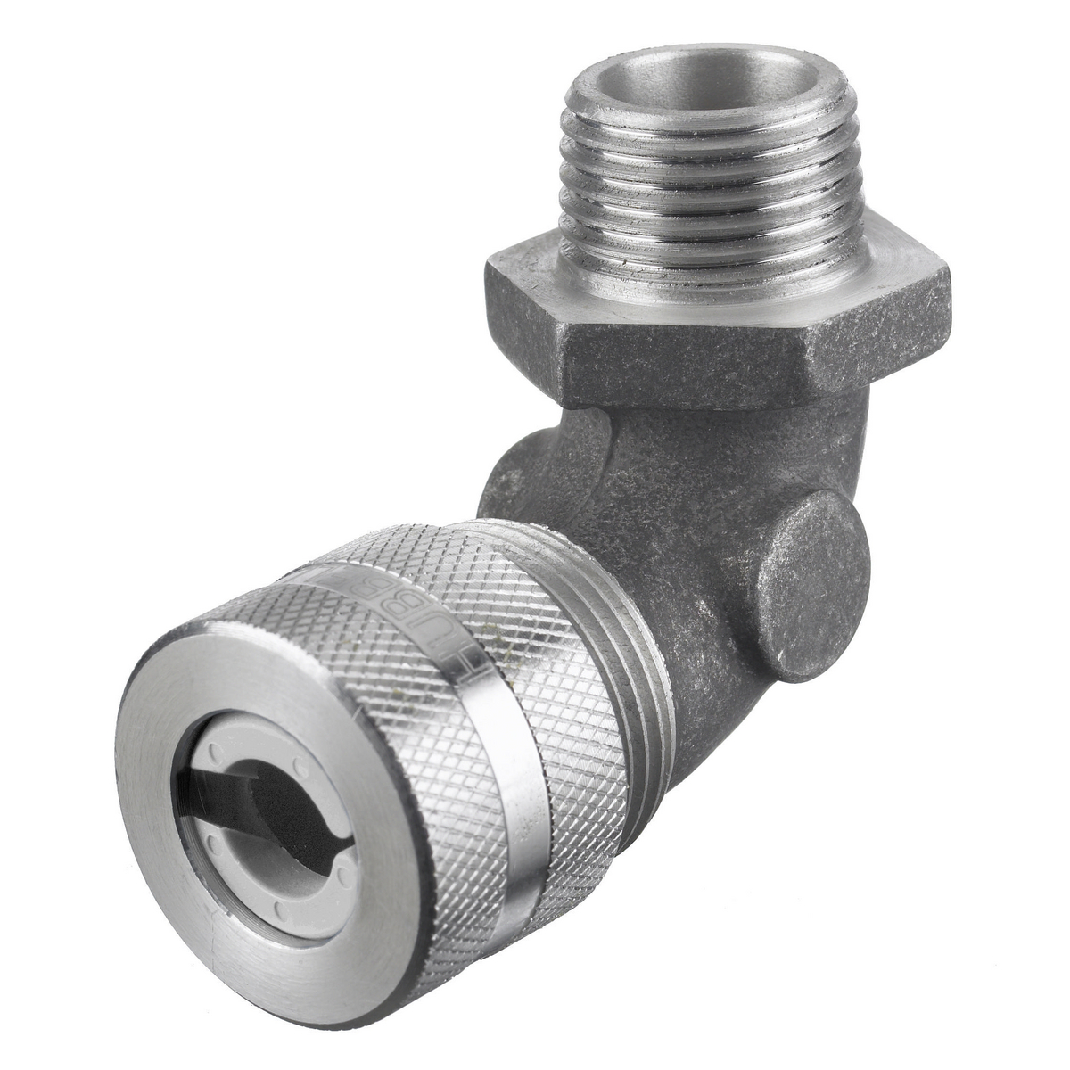 Product image for Connector cord 90.. aluminium white 1/2" NPT 0.25-0.38"