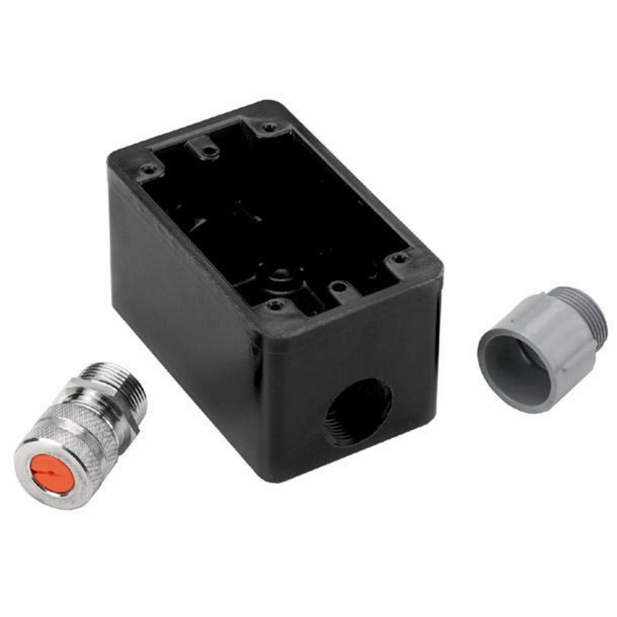 Product image for Box outlet phone shallow weatherproof black