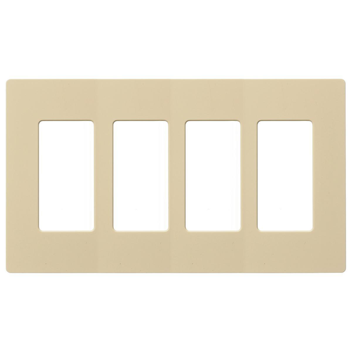 Product image for WALLPLATE, 4G DEC, SNAP-ON, IV (MS90)