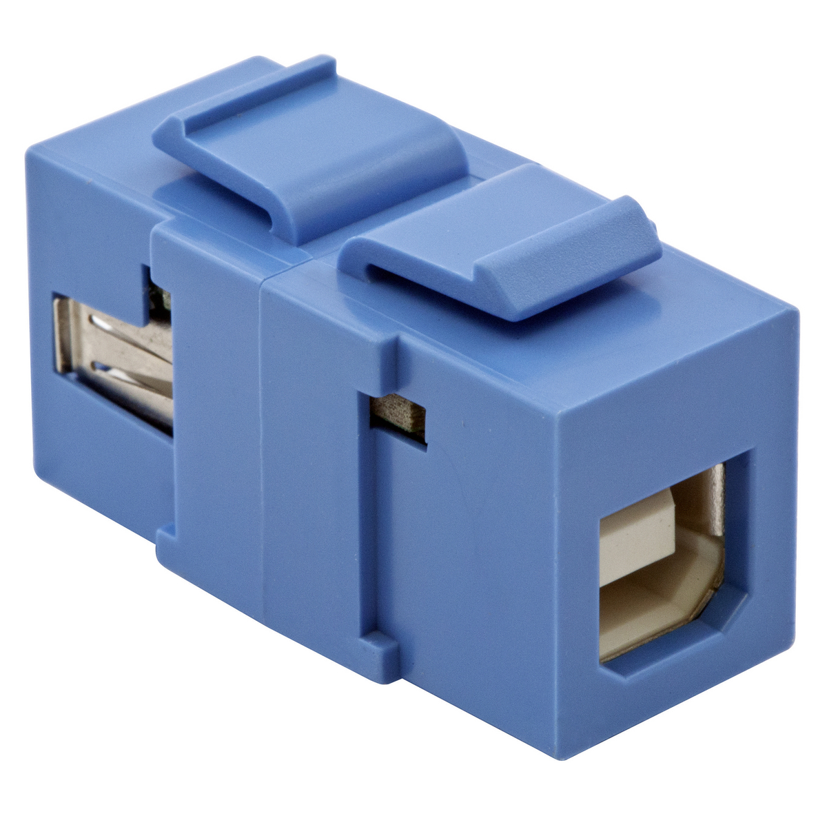 Product image for SNAP-FIT, KEYSTONE,USB,A TO B,BL