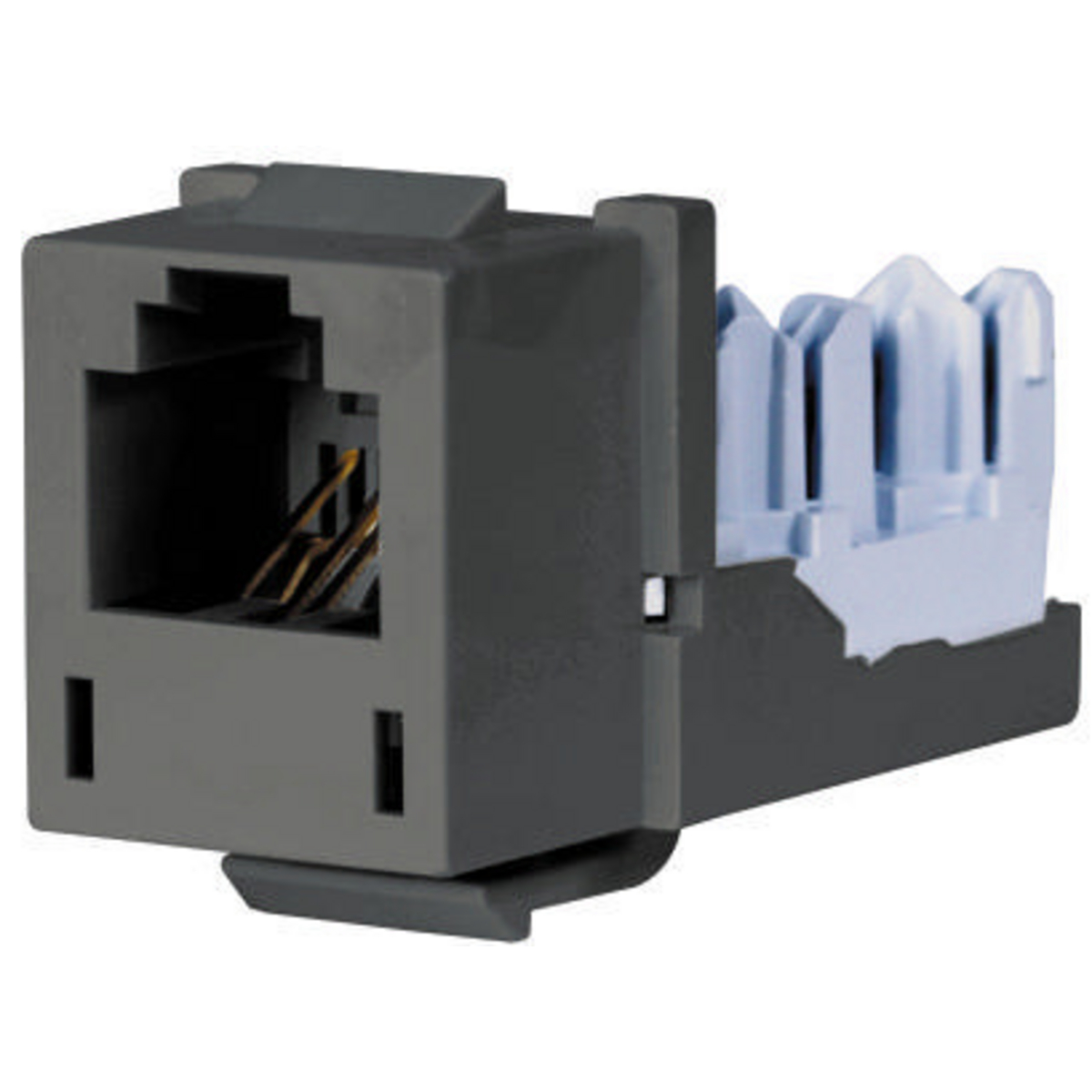 Product image for Telephone/Data, Jack, XCELERATOR, USOC 6-Position, Gray