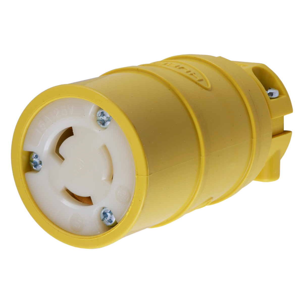 Product image for Connector elastomer 2P3W 125VAC 15A L5-15R ylw