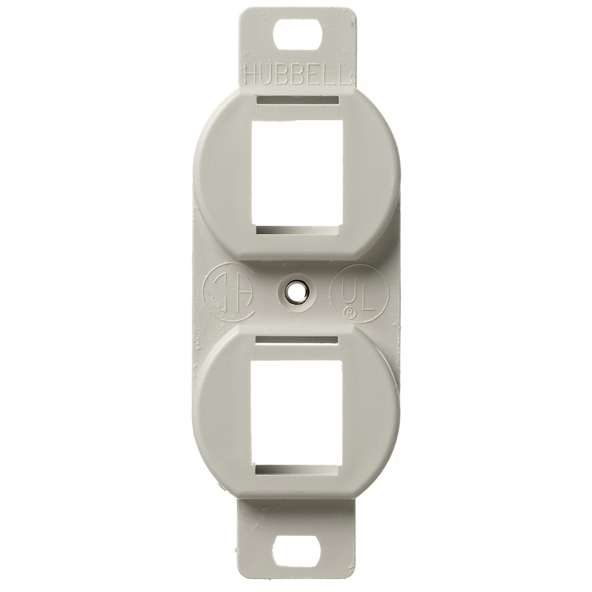 Product image for Outlet jack duplex 2-port office white iSTATION