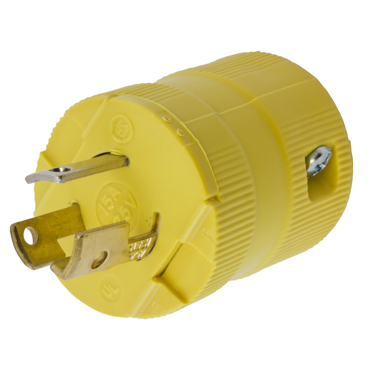 Product image for Plug nylon 2P3W 277VAC 15A L7-15P yellow
