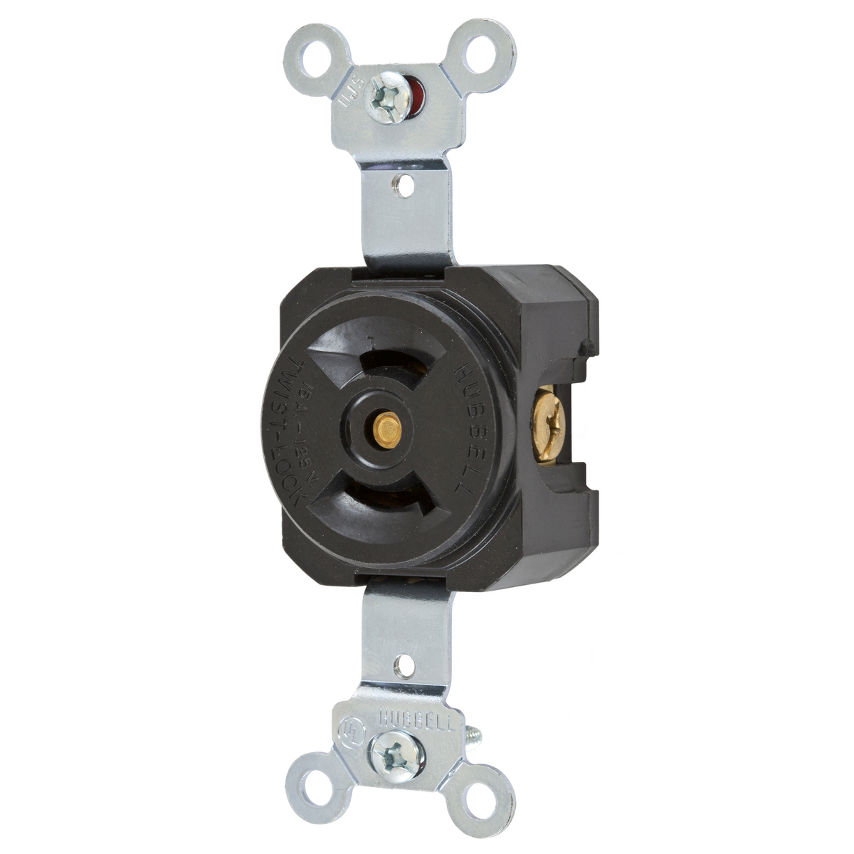 Product image for Receptacle L1-15R outlet twlo box 2P 15A 125V black